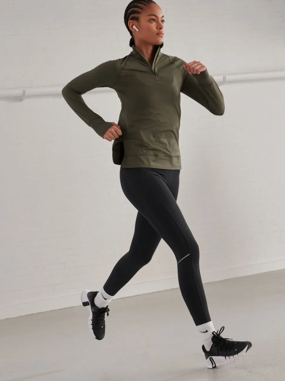 Zwart - Running Leggings with Pocket