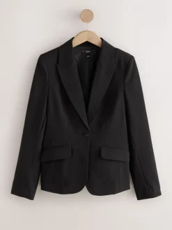 Zwart - Sculpting Single Breasted Tailored Blazer