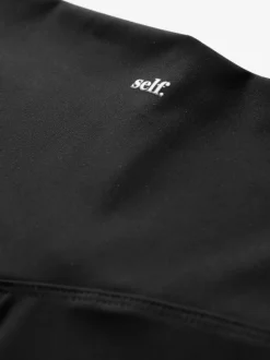 Zwart - self. Legging met hoge taille