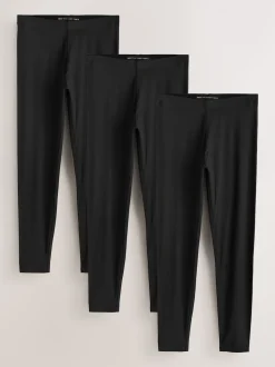 Zwart - Set van 3 lange leggings