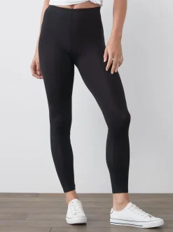 Zwart - Set van 2 lange leggings