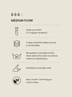 Zwart - Set van 2 medium Flow Period slips
