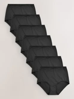 Zwart - Set van 7 slipjes van microvezels