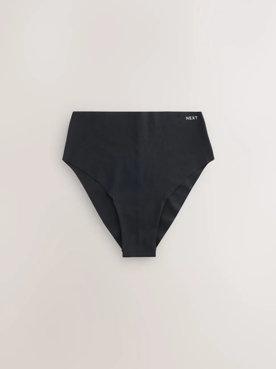 Zwart - Set van 3 slips van katoenmix zonder VPL