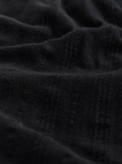 Zwart - Shirred Jersey Shorts