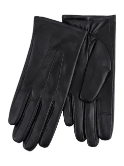 Zwart - Shopper 3 Point Smartouch winterleren handschoenen