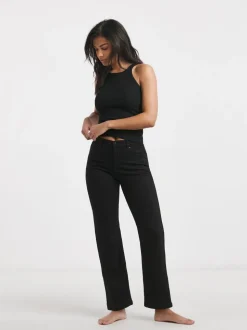 Zwart - Simply Be - 24/7 jeans met rechte pijpen
