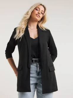 Zwart - Simply Be - Blazer van pontestof