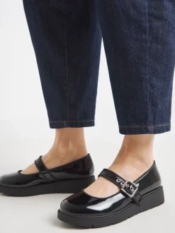Zwart - Simply Be Chunky Mary Jane Shoes