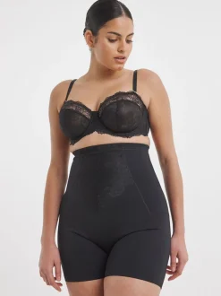 Zwart - Simply Be Magisculpt Ella Lace Thighshaper Frim Control Shapewear & solutions