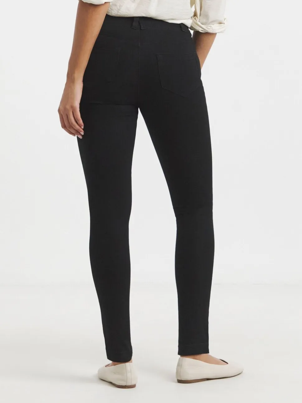 Zwart - Simply Be skinny jegging met elastische taille