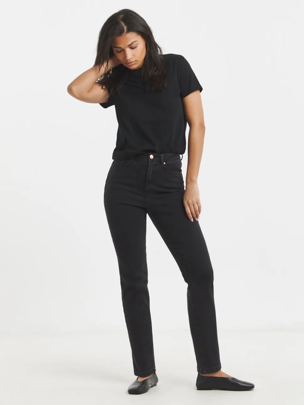 Zwart - Simply Be smalle Mom jeans