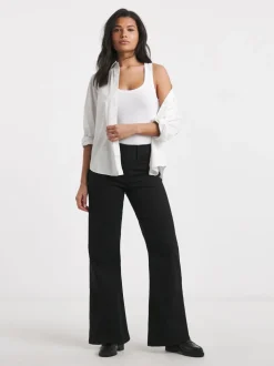 Zwart - Simply Be Wide Leg Jeggings