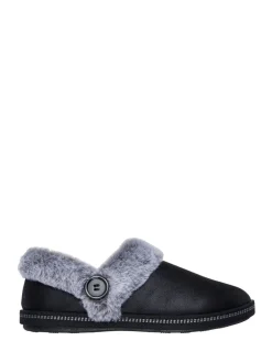Zwart - Skechers comfortabele Campfire Fresh Toast damespantoffels