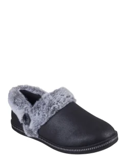 Zwart - Skechers comfortabele Campfire Fresh Toast damespantoffels