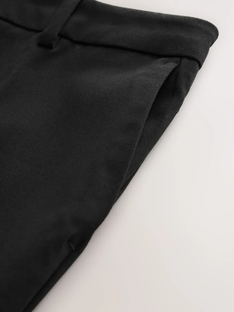 Zwart - Skinny getailleerde broek