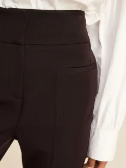 Zwart - Skinny getailleerde broek