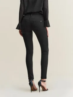 Zwart - Skinny jeans met verlengings- en afslankeffect