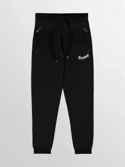 Zwart - Skinny joggingbroek met ananasprint en rits