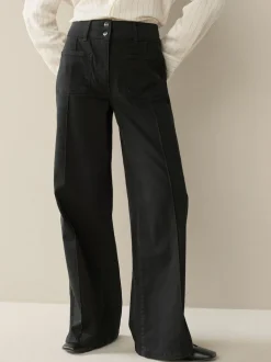 Zwart - Slim Lift and Shape Wide Leg Jeans