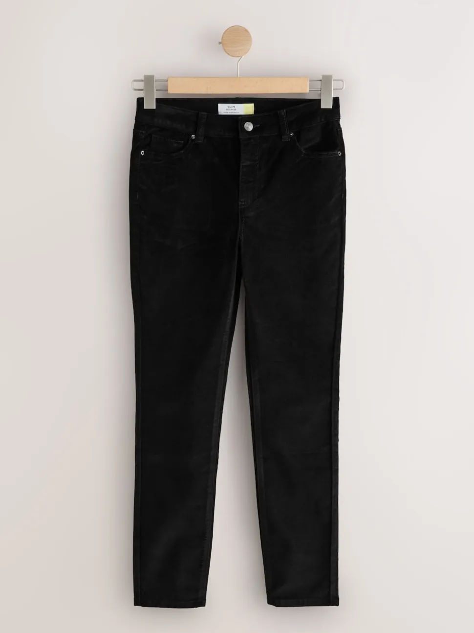 Zwart - Slim Velvet Cord Jeans