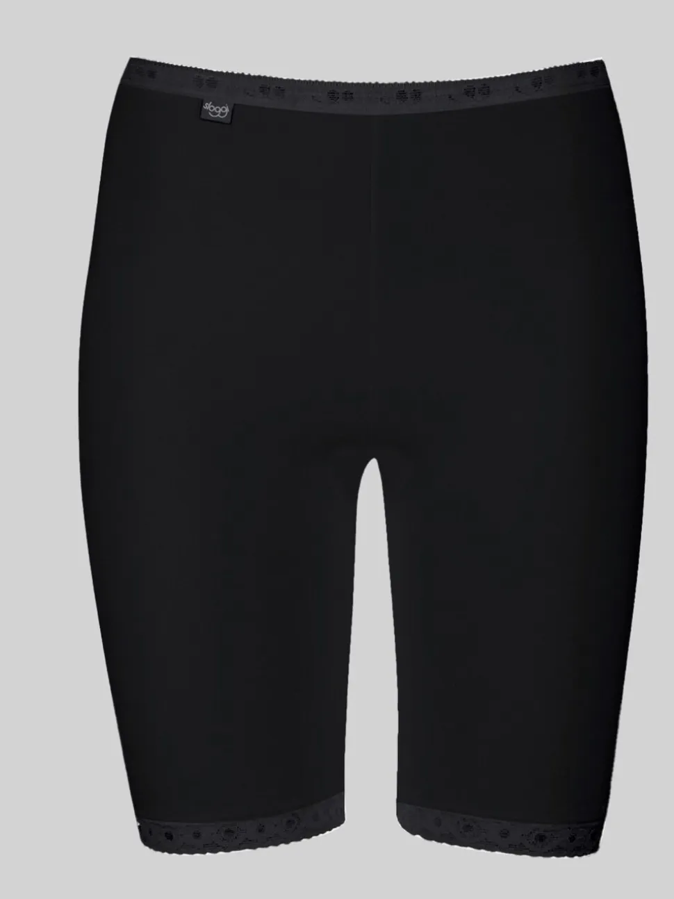 Zwart - Sloggi Basic+ set van 2 lange shorts