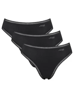 Zwart - Sloggi GO Crush Hipsters 3 Pack