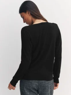 Zwart - Soft Touch V-Neck Cotton Rich Jumpers 2 Pack