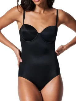 Zwart - SPANXshape™ Suit Your Fancy Strapless Cupped Briefs Bodysuit