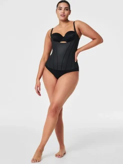 Zwart - SPANXsupersculpt™ Total Contour Open-Bust Cami