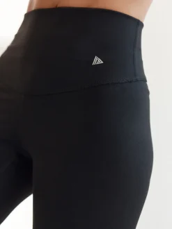 Zwart - Sport Dry Tech buikcorrigerende legging met hoge taille en volledige lengte