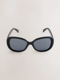 Zwart - Square Wrap Sunglasses