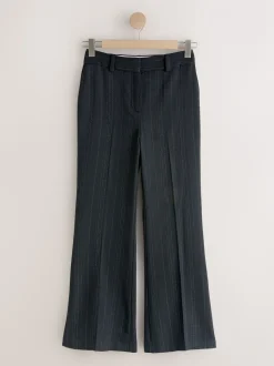Zwart - Striped Flared Trousers