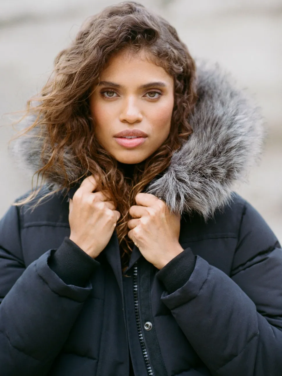 Zwart - Superdry Everest bomberjack met capuchon
