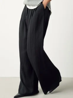 Zwart - Superwide Pleated Trousers