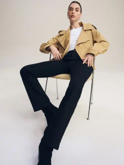 Zwart - Superzachte bootcut-jeans