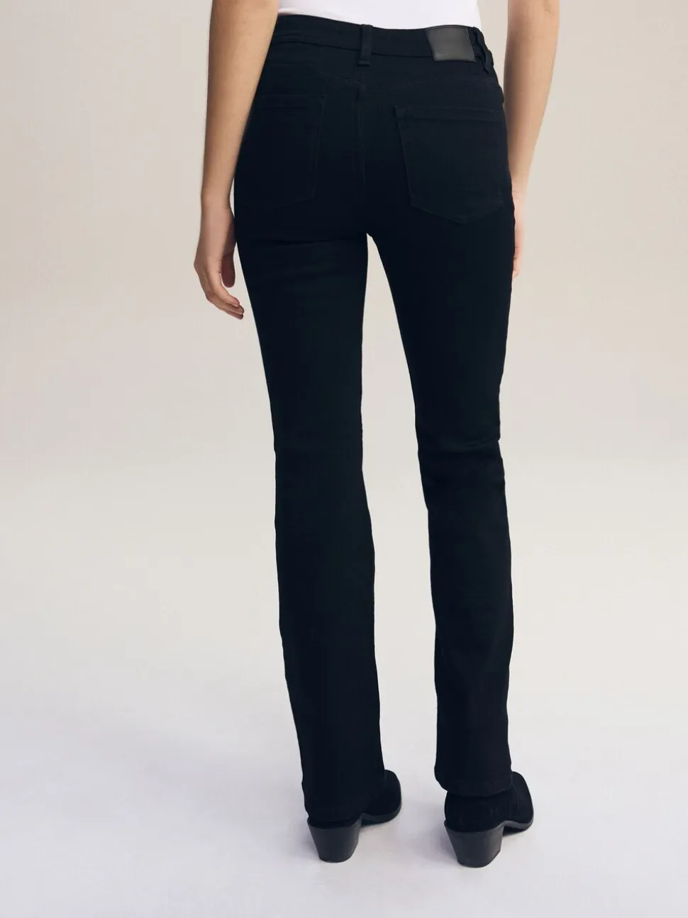 Zwart - Superzachte bootcut-jeans