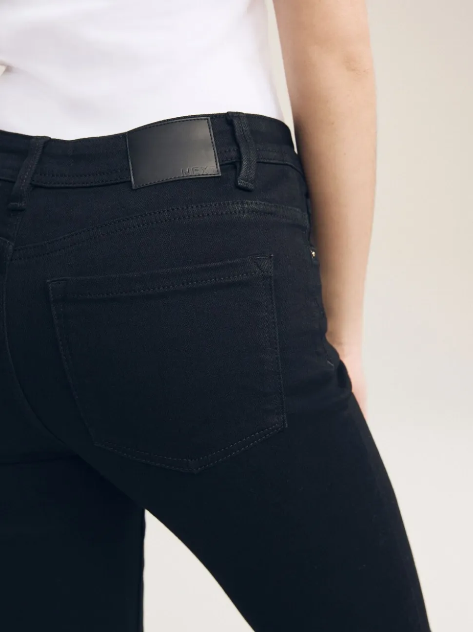Zwart - Superzachte bootcut-jeans