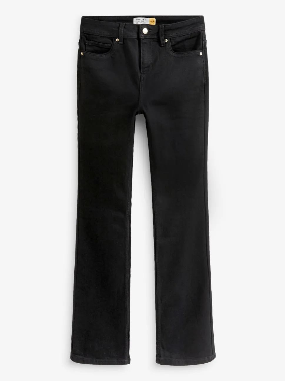 Zwart - Superzachte bootcut-jeans