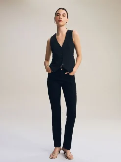 Zwart - Superzachte slim-fit jeans