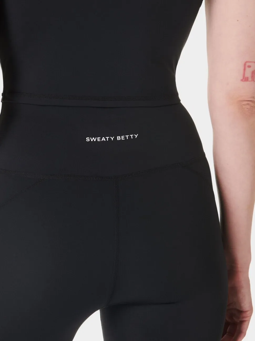Zwart - Sweaty Betty All Day 7/8 Embossed Leggings