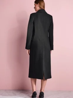 Zwart - Tabitha Simmons X Next Premium Double Breasted Coat