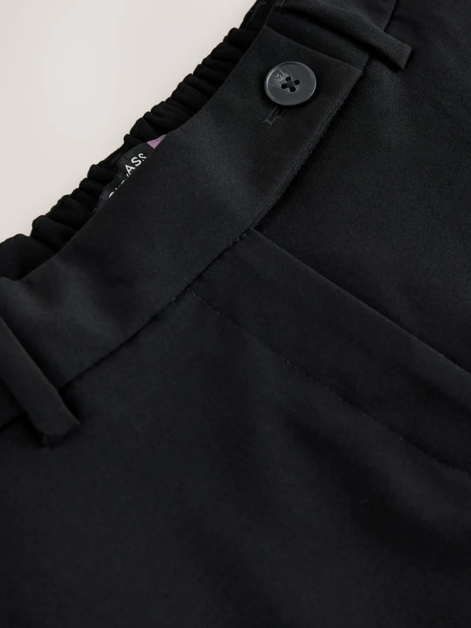 Zwart - Tailored Hourglass Bootcut Trousers with Wool