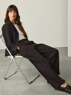 Zwart - Tailored Tapered Trousers