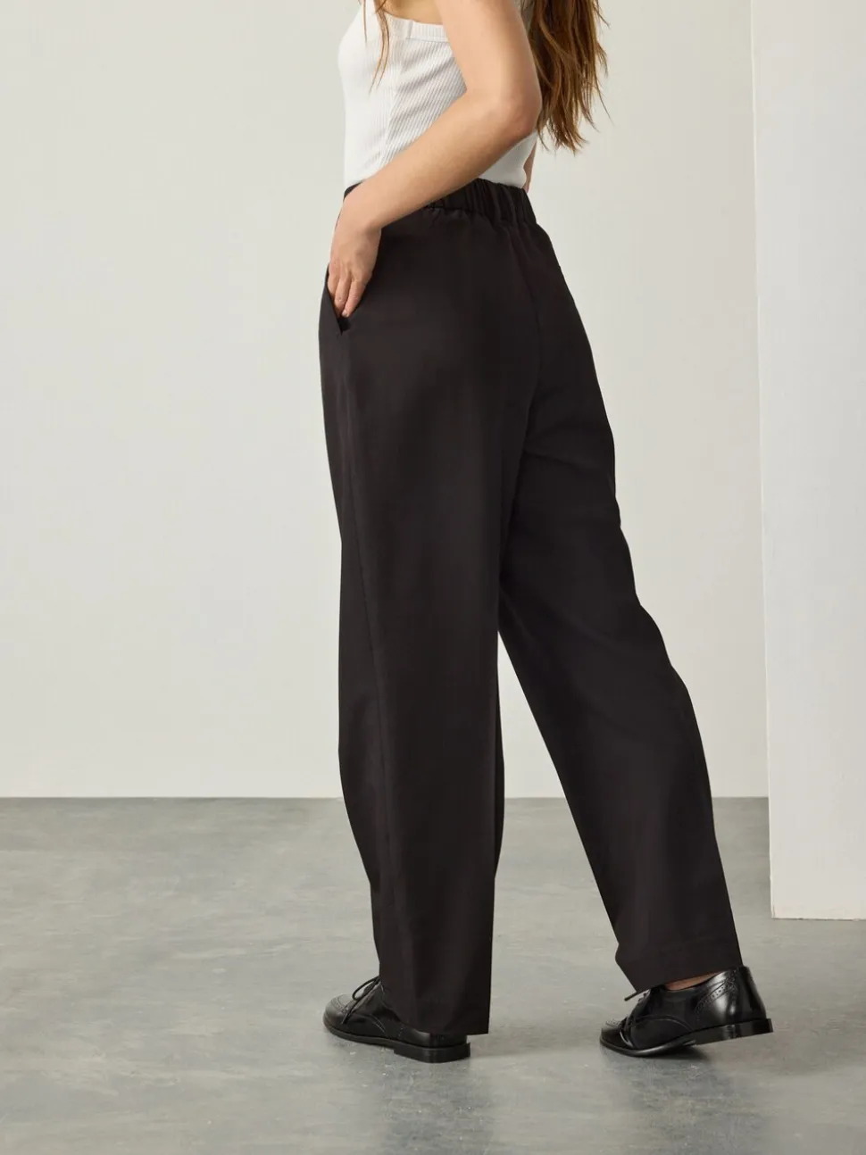 Zwart - Tailored Tapered Trousers