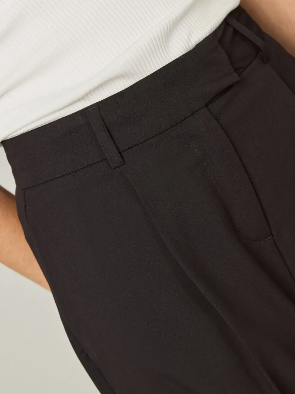 Zwart - Tailored Tapered Trousers