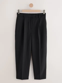 Zwart - Tailored Tapered Trousers