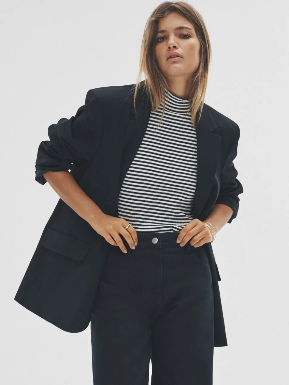 Zwart - The Set Single Breasted Blazer