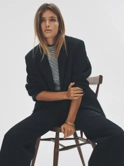 Zwart - The Set Single Breasted Blazer