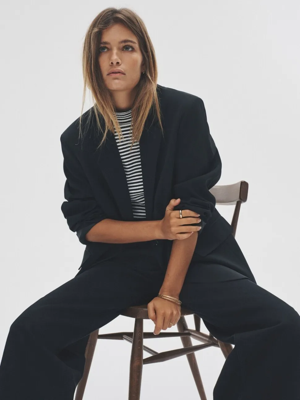 Zwart - The Set Single Breasted Blazer